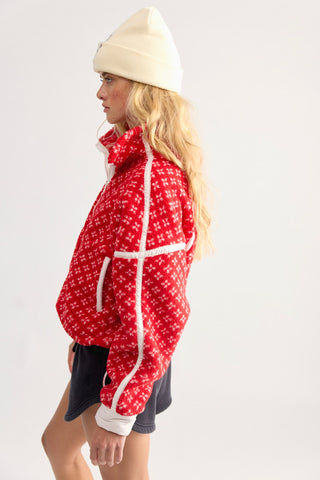 Printed Mountain High 1/2 Candy Apple Birdseye