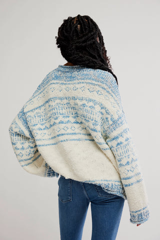 Dani Patterned Sweater / Cloud Combo