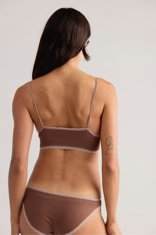 Hometown Micro Rib Triangle / Deep Taupe