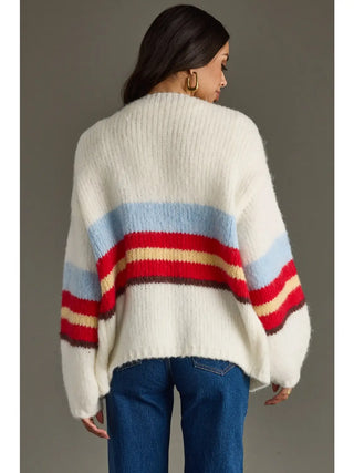 Striped Cardigan / Ivory