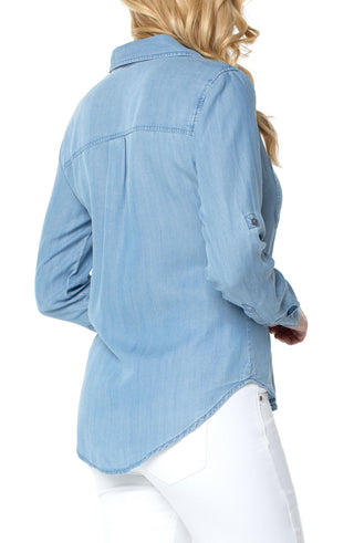 Rolled Sleeve Button Down