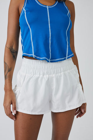 Get Your Flirt On Short / White