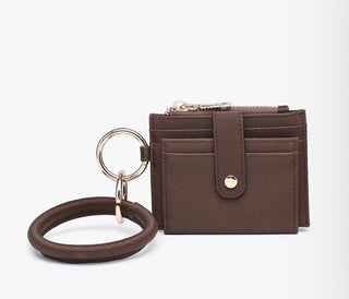 Sammie Mini Snap Wallet w / Bangle / Rich Brown