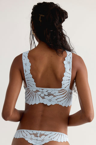 Petal Party Plunge Bralette/ Ballad Blue
