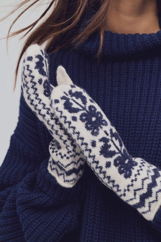 Folk Mitten / Nighttime X Ivory