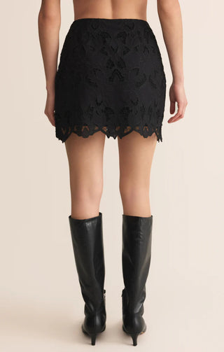 Siren Lace Mini Skirt / Black