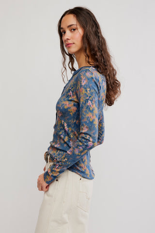 Jamie Henley Printed / Floral Haze - Navy Combo