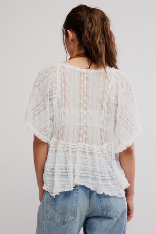 In Your Dreams Lace Top / Clean Ivory
