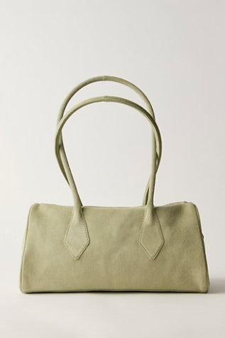 Sierra Suede Shoulder Bag / Sage