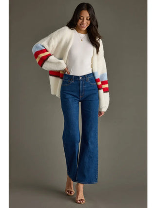 Striped Cardigan / Ivory