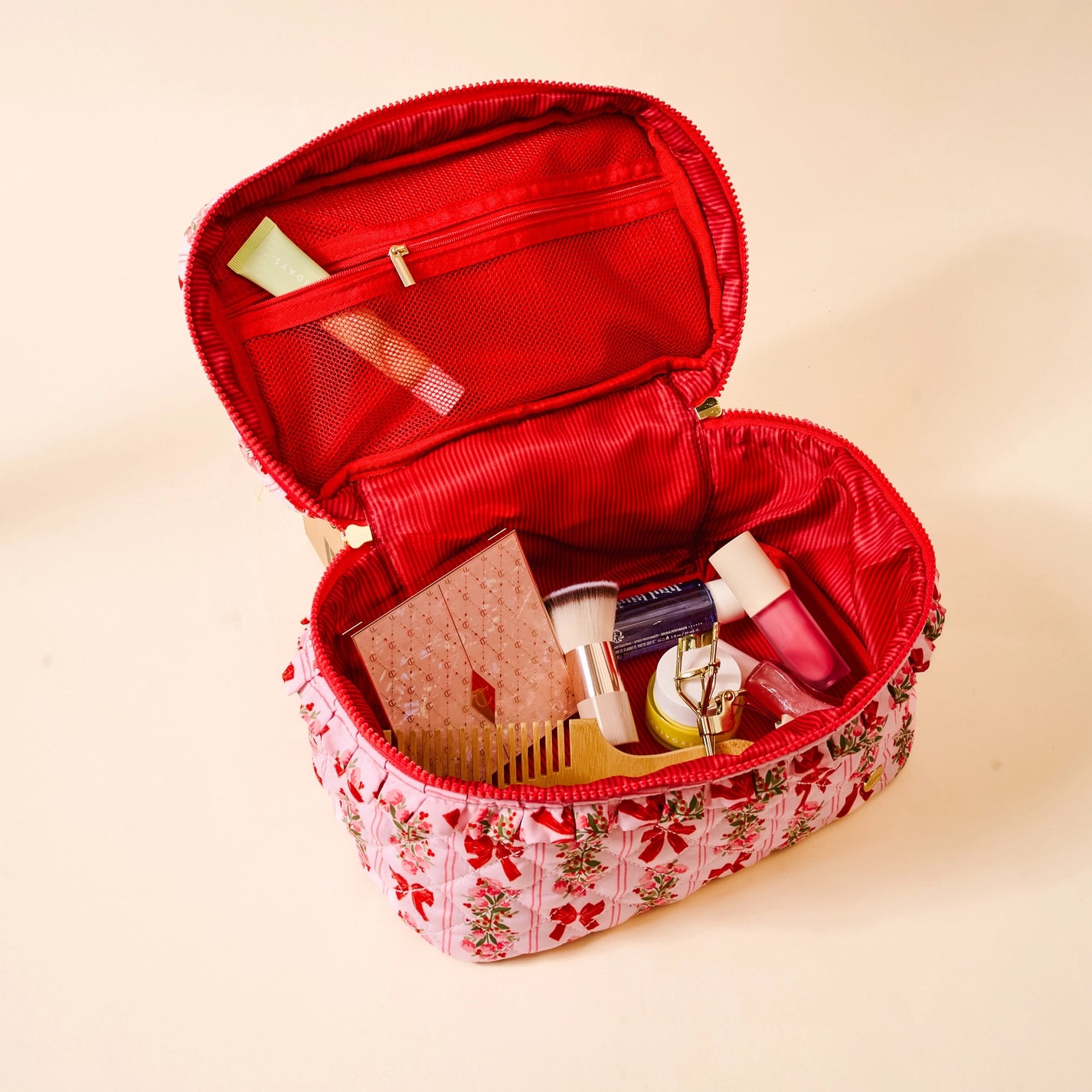 Glam & Go Quilted Cosmetic Bag - Thumbnail 2