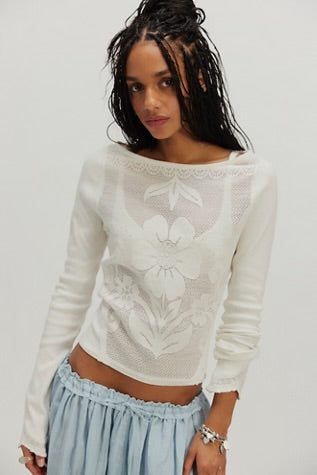 Delilah Long Sleeve / Clean Ivory