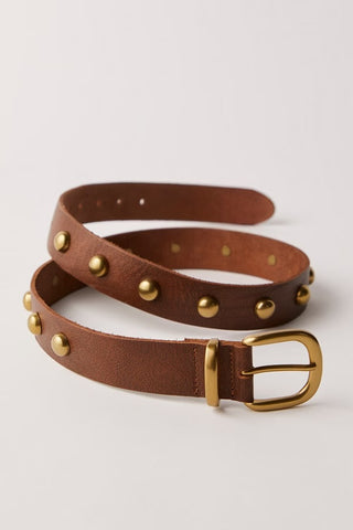 Rhodes Stud Belt / Cognac