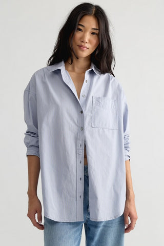 Lexi Striped Shirt / Chambray Combo