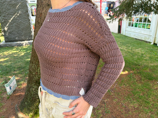 Faye Tipped Top Cotton / Dark Dusk