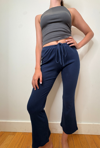 Pointelle Lounge Pants / Navy