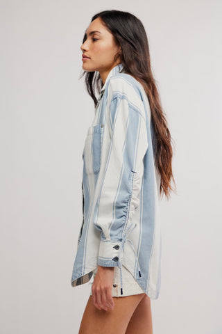 Crossroads Striped Shirt / Indigo Combo