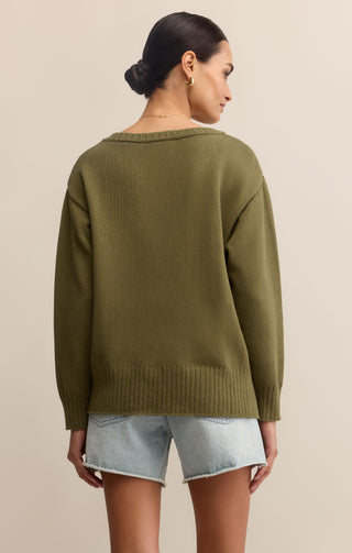 All Around V-Neck Sweater / Fern