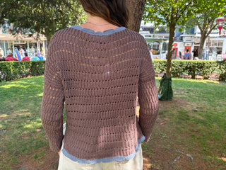 Faye Tipped Top Cotton / Dark Dusk