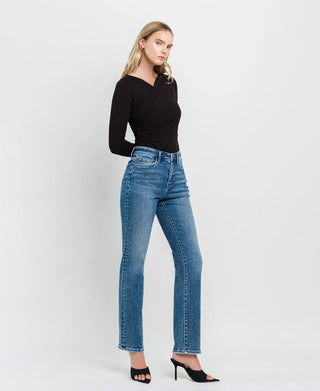 High Rise Straight Jeans
