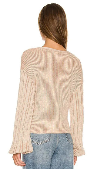 When It Rains V Neck / Toast Combo