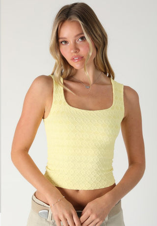 Lace Textured Square Top