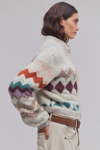 Sundazed Jacquard Cardi / Light Grey Combo