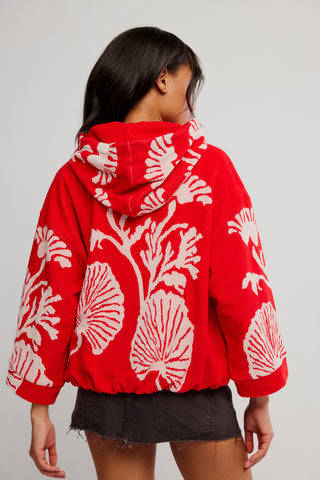 Shell Baby Hoodie / Cherry Combo