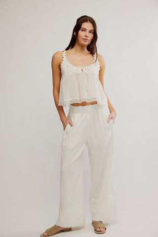 Days End Linen Pull On / Clean Ivory