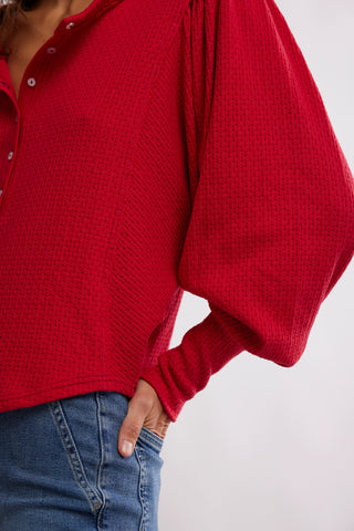 Quinn Knit Top / Salsa