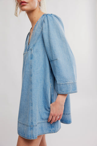 Goldie Baloon Sleeve / Celestial Blue