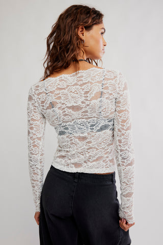 Raising Eyebrows Lace Top