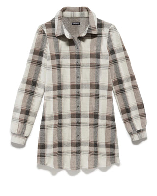 Lynden Long Sleeve Button-Front Mini Dress