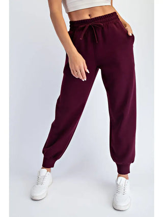 Modal Scuba Jogger Pants / Dark Cherry