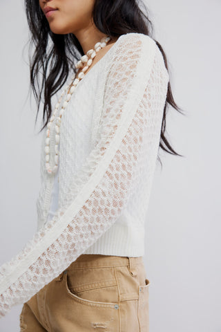 Maris Fine Gauge Cardi / Clean Ivory