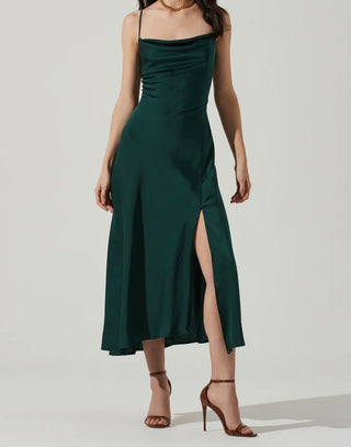 Gaia Dress Hunter Green
