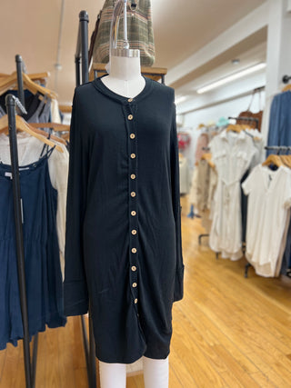 Long Button Up Cardigan