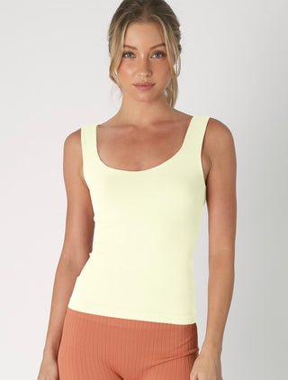 Clean Line Sweet Heart Tank / Butter Cream