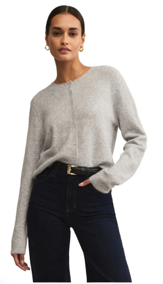 Medina Cardigan / Light Heather Grey