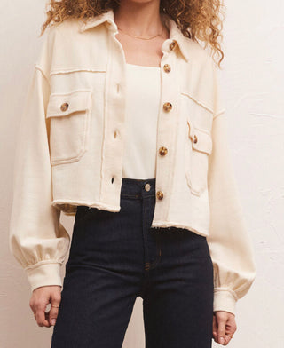 Abbott Cropped Jacket Sandstone
