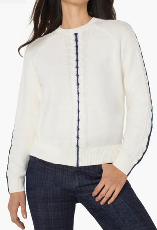 Cable Stitch Raglan Sweater