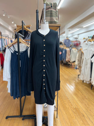 Long Button Up Cardigan