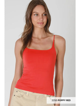 Clean Line Square Cami / Poppy Red