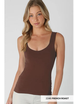 Clean Line Sweet Heart Tank / French Roast