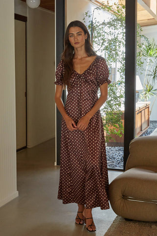 Polka Dot Maxi Dress