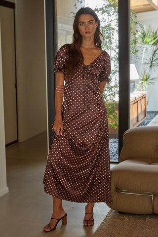 Polka Dot Maxi Dress