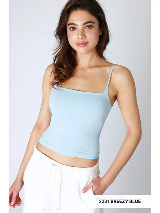 Clean Line Square Cami / Breezy Blue
