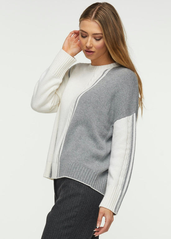 Cable Trim Sweater
