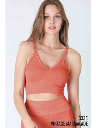 Vintage Ribbed Bra Top Marmalade