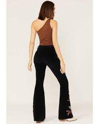 Load image into Gallery viewer, Farrah Navy Cord Jeans
